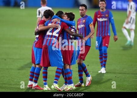 Barcelone, Espagne. 08 août 2021. Riqui Puig du FC Barcelone le match d'avant-saison entre le FC Barcelone et le FC Juventus au stade Johan Cruijff, le 8 août 2021 à Barcelone, Espagne. Credit: Marco Canoniero / Alamy Live News Banque D'Images