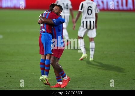 Barcelone, Espagne. 08 août 2021. Riqui Puig du FC Barcelone le match d'avant-saison entre le FC Barcelone et le FC Juventus au stade Johan Cruijff, le 8 août 2021 à Barcelone, Espagne. Credit: Marco Canoniero / Alamy Live News Banque D'Images