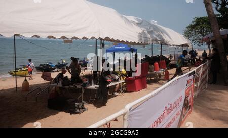 JET SKI WORLD CUP et JET SKI WORLD SERIES Water Sports Jomtien Beach Pattaya Thaïlande Banque D'Images