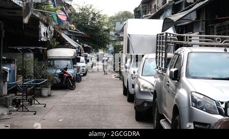 Khlong Toey aka Khlong Toei marché public des fermiers Bangkok Thaïlande Banque D'Images