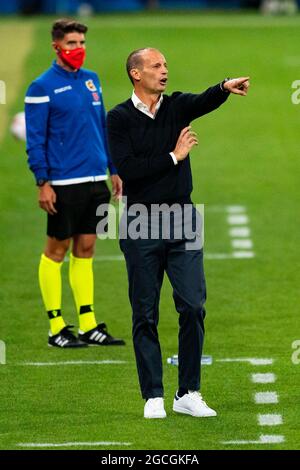 Barcelone, Espagne. 8 août 2021. Massimiliano Allegri entraîneur (Juventus), lors du match de football Joan Gamper Trophée entre le FC Barcelone et Juventus, au stade Johan Cruyff de Barcelone, Espagne, le 8 août 2021. Foto: SIU Wu. Credit: dpa/Alay Live News Banque D'Images