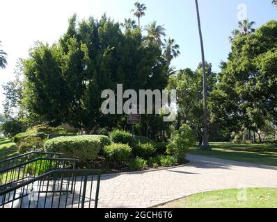 Beverly Hills, Californie, États-Unis 7 août 2021 UNE vue générale de l'atmosphère de l'arrestation du chanteur George Michael lieu au parc commémoratif Will Rogers le 7 avril 1998 montré ici le 7 août 2021 à Beverly Hills, Californie, États-Unis. Photo par Barry King/Alay stock photo Banque D'Images