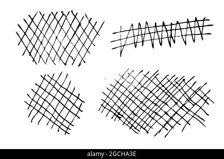 Vector Scribble Line Abstract Shape dessin à la main esquisse pour votre élément de conception Illustration de Vecteur