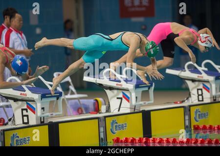 2019 10 21. WUHAN 2019. Guintare Venckauskaite, la pentathlete de Lituanie. Banque D'Images