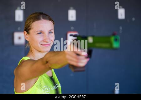 2020 09 03. Guintare Venckauskaite, la pentathlete de Lituanie Banque D'Images