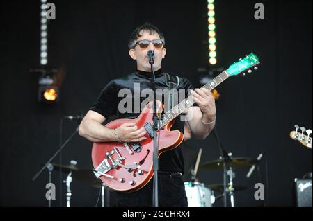 The Lightning Seeds en représentation au festival de Leeds 80s de Lets Rock , Leeds Banque D'Images