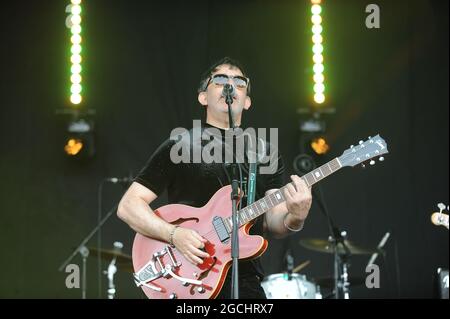 The Lightning Seeds en représentation au festival de Leeds 80s de Lets Rock , Leeds Banque D'Images