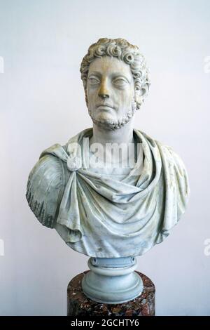 Commodus (161 - 192 AD) empereur romain conjointement avec son père Marcus Aurelius de 176 jusqu'à la mort de son père en 180, et seulement jusqu'en 192. Création Renaissance du XVIe siècle sur un buste ancien sans rapport. Banque D'Images