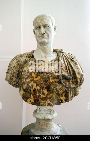 Titus Flavius Vespasianus (AD 9-79)- empereur romain de AD 69-79 - Marble AD 80 Banque D'Images