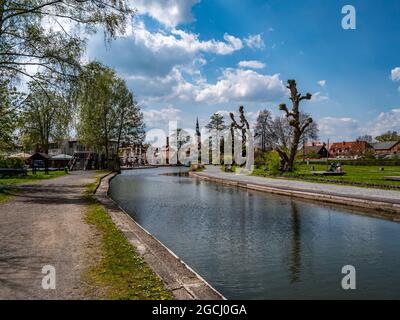 Port de Luebbenau dans le Spreewald Banque D'Images