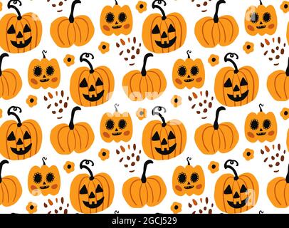 Motif abstrait Happy halloween Boho sans coutures. Style de dessin à la main de l'imprimé magique mystique de Bohême. Esthétique contemporaine créative et sans fin Illustration de Vecteur