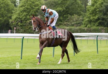 Photo du dossier datée du 25-05-2019, de Caspian Prince, monté par Alistair Rawlinson. Date de publication : lundi 9 août 2021. Banque D'Images