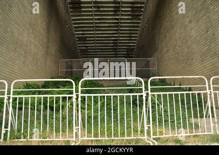 L'ancien stade Ferenc Puskas de Budapest, Hongrie. Banque D'Images