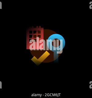 Événement. Icône de vecteur en dégradé. Illustration modifiable Illustration de Vecteur