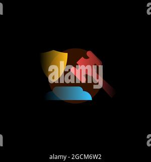 Très bien. Icône de vecteur en dégradé. Illustration modifiable Illustration de Vecteur