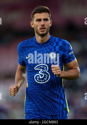 Bournemouth, Royaume-Uni. 27 juillet 2021. Matt Miazga, de Chelsea, lors du match d'avant-saison 2021/22 entre l'AFC Bournemouth et Chelsea au stade Goldsands, à Bournemouth, en Angleterre, le 27 juillet 2021. Photo d'Andy Rowland. Crédit : Prime Media Images/Alamy Live News Banque D'Images