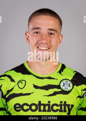 Nailsworth, Royaume-Uni. 23 juillet 2021. Luke Hallett pendant le Forest Green Rovers Player & Staff 2021/22 séance photo au parc Stanley, Stanley Lane, Chippenham, Angleterre, le 23 juillet 2021. Photo par Andy Rowland. Crédit : Prime Media Images/Alamy Live News Banque D'Images