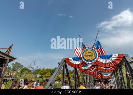 Parc à thème PortAventura World Salou Espagne Banque D'Images