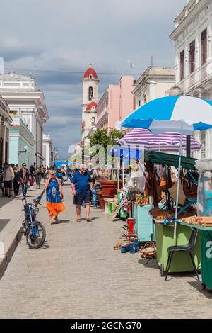 CIENFUEGOS, CUBA - 11 FÉVRIER 2016 marché souvenir à Cienfuegos Cuba Banque D'Images