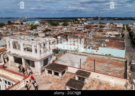 CIENFUEGOS, CUBA - 11 FÉVRIER 2016 vue aérienne de Cienfuegos Cuba Banque D'Images