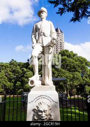 Boer War Memorial, Boer War Memorial, Albert Park, Auckland, Nouvelle-Zélande Banque D'Images