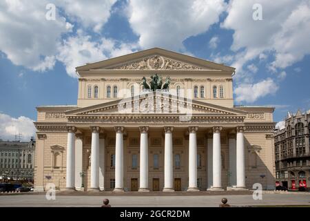 Théâtre Bolchoï, Moscou, Russie Banque D'Images