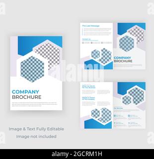 Service médical Brochure moderne promotionnelle Premium Vector Illustration de Vecteur