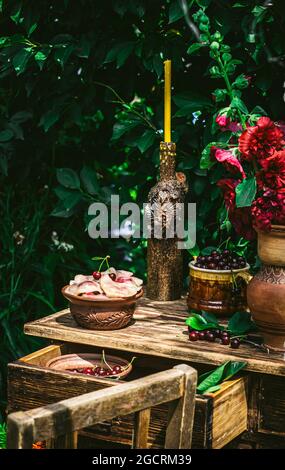 Boulettes de cerises. Culture traditionnelle. Banque D'Images