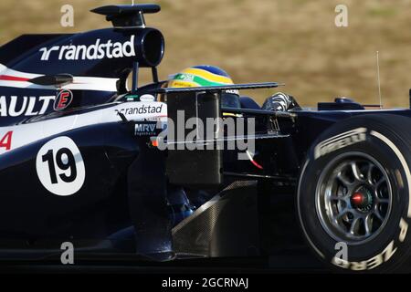 Un appareil de mesure sur la voiture de Bruno Senna (BRA) Williams FW34. Formula One Testing, Barcelone, Espagne. 21 février 2012. Banque D'Images