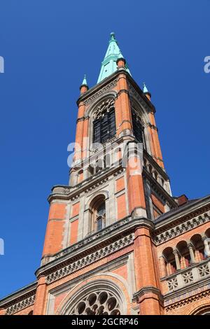 Eglise Saint-Jean (Johanneskirche) à Düsseldorf, Allemagne. Banque D'Images