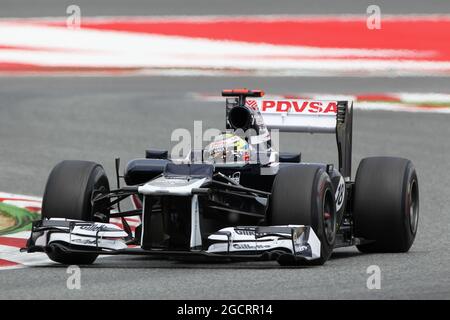 Vainqueur de la course Pastor Maldonado (VEN) Williams FW34. Grand Prix d'Espagne, dimanche 13 mai 2012. Barcelone, Espagne. Banque D'Images