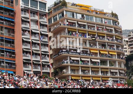 Ventilateurs. Grand Prix de Monaco, dimanche 27 mai 2012. Monte Carlo, Monaco. Banque D'Images