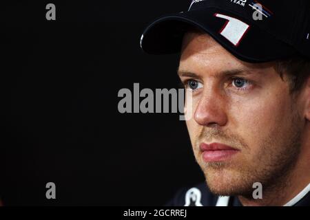 Sebastian Vettel (GER) Red Bull Racing à la conférence de presse de la FIA. Grand Prix du Canada, samedi 9 juin 2012. Montréal, Canada. Banque D'Images