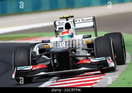 Sergio Perez (MEX) Sauber C31. Grand Prix de Hongrie, vendredi 27 juillet 2012. Budapest, Hongrie. Banque D'Images