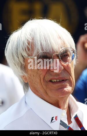 Bernie Ecclestone (GBR) CEO Formula One Group (FOM). Grand Prix de Hongrie, samedi 28 juillet 2012. Budapest, Hongrie. Banque D'Images