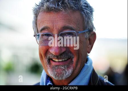 Eddie Jordan (IRE) BBC Television pundit. Grand Prix des États-Unis, dimanche 18 novembre 2012. Circuit of the Americas, Austin, Texas, États-Unis. Banque D'Images