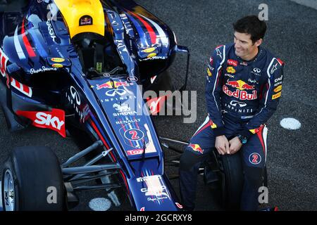 Mark Webber (AUS) Red Bull Racing sur une photo d'équipe. Grand Prix brésilien, jeudi 22 novembre 2012. Sao Paulo, Brésil. Banque D'Images