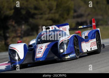 Déploiement de Toyota TS030. Lancement et essai de Toyota Hybrid Racing. 19-22 février 2013. Paul Ricard, France. Banque D'Images