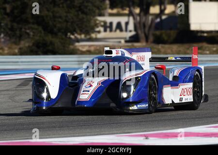 Déploiement de Toyota TS030. Lancement et essai de Toyota Hybrid Racing. 19-22 février 2013. Paul Ricard, France. Banque D'Images