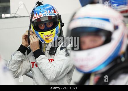 Alex Wurz (AUT). Lancement et essai de Toyota Hybrid Racing. 19-22 février 2013. Paul Ricard, France. Banque D'Images