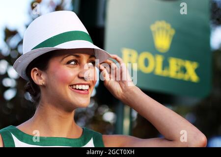 Rolex fille. Grand Prix d'Australie, vendredi 15 mars 2013. Albert Park, Melbourne, Australie. Banque D'Images