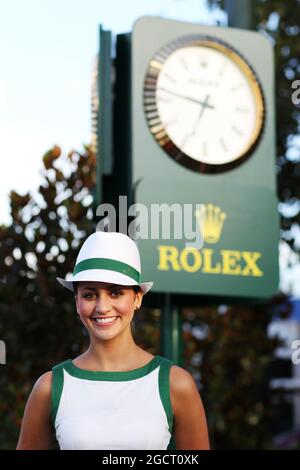Rolex fille. Grand Prix d'Australie, vendredi 15 mars 2013. Albert Park, Melbourne, Australie. Banque D'Images