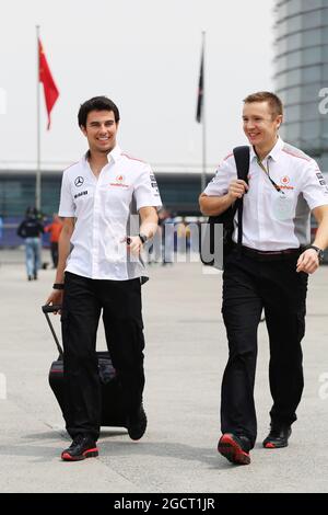 Sergio Perez (MEX) McLaren. Grand Prix de Chine, jeudi 11 avril 2013. Shanghai, Chine. Banque D'Images