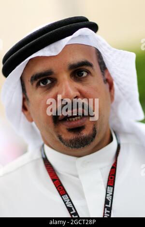 HRH Prince Salman bin Hamad Al Khalifa, Prince héritier de Bahreïn. Grand Prix de Bahreïn, jeudi 18 avril 2012. Sakhir, Bahreïn. Banque D'Images