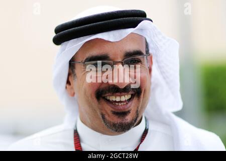 HRH Prince Salman bin Hamad Al Khalifa, Prince héritier de Bahreïn. Grand Prix de Bahreïn, jeudi 18 avril 2012. Sakhir, Bahreïn. Banque D'Images