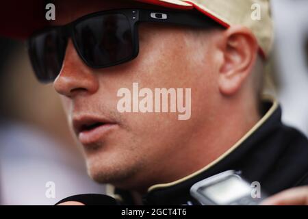 Kimi Raikkonen (fin) Lotus F1 Team. Grand Prix de Grande-Bretagne, jeudi 27 juin 2013. Silverstone, Angleterre. Banque D'Images