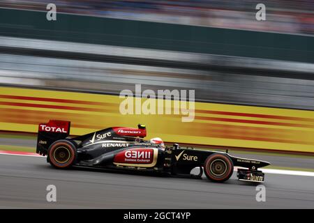 Romain Grosjean (FRA) Lotus F1 E21. Grand Prix de Grande-Bretagne, vendredi 28 juin 2013. Silverstone, Angleterre. Banque D'Images