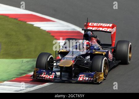 Johnny Cecotto Jr (VEN) pilote de test Scuderia Toro Rosso STR8. Test des jeunes pilotes Formula One, jour 1, mercredi 17 juillet 2013. Silverstone, Angleterre. Banque D'Images