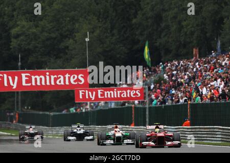 Felipe Massa (BRA) Ferrari F138. Grand Prix de Belgique, dimanche 25 août 2013. Spa-Francorchamps, Belgique. Banque D'Images