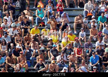 Ventilateurs. Grand Prix d'Italie, vendredi 6 septembre 2013. Monza Italie. Banque D'Images